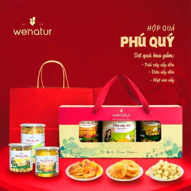 Hộp Quà Tết Xuân Lộc we'natur Túi Tết có quai xách doanh nghiệp - 399.000₫