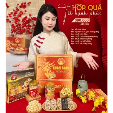 Hộp quà Tết Xuân Sang Đắc Lộc Senfarm - Mứt Tết, Bánh Tết, Quà Tết giá 390.000 2