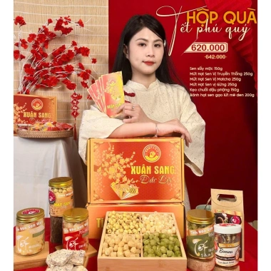 Hộp quà Tết Xuân Sang Đắc Lộc Senfarm - Mứt Tết, Bánh Tết, Quà Tết giá 390.000 4