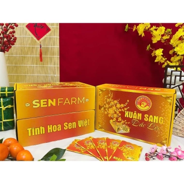 Hộp quà Tết Xuân Sang Đắc Lộc Senfarm - Mứt Tết, Bánh Tết, Quà Tết giá 390.000 5