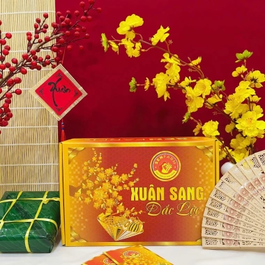 Hộp quà Tết Xuân Sang Đắc Lộc Senfarm - Mứt Tết, Bánh Tết, Quà Tết giá 390.000 7