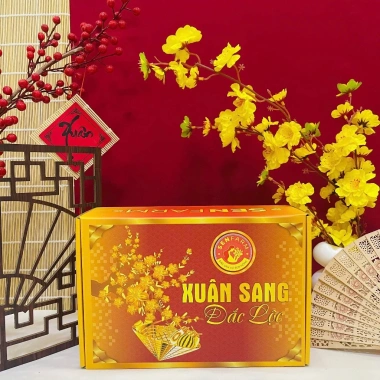 Hộp quà Tết Xuân Sang Đắc Lộc Senfarm - Mứt Tết, Bánh Tết, Quà Tết giá 390.000 8