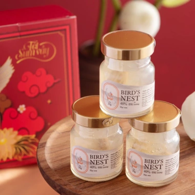 Hộp quà Tết Yến Chưng Sẵn Tiệt Trùng NANA FARM 10 Hũ 70ml - Nguyên Chất 40% Nhiều Vị, Giá 420.000đ 2 Hộp quà Tết Yến Chưng Sẵn Tiệt Trùng NANA FARM 10 Hũ 70ml - Nguyên Chất 40% Nhiều Vị, Giá 420.000đ 2