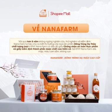 Hộp quà Tết Yến Chưng Sẵn Tiệt Trùng NANA FARM 10 Hũ 70ml - Nguyên Chất 40% Nhiều Vị, Giá 420.000đ