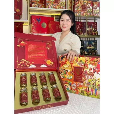 Hộp quà Tết Yến sào 9gr yến tươi, hũ 140ml kèm túi xách - Chọn vị, giảm 21% 2
