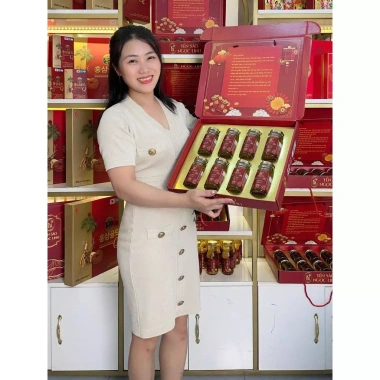 Hộp quà Tết Yến sào 9gr yến tươi, hũ 140ml kèm túi xách - Chọn vị, giảm 21% 3