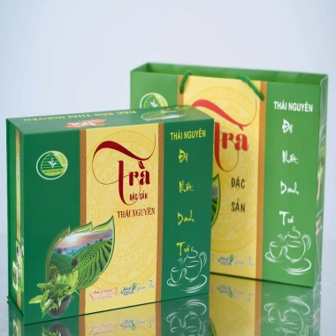 Hộp Quà Trà Đinh 1.999K Tân Cương Thái Nguyên 1kg - 100 gói nhỏ, chè ngon, trà đặc biệt NAV21 - Giá 1.999.999₫