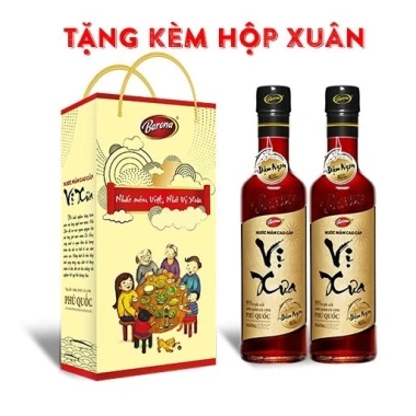 Hộp Quà Xuân Tết Barona Nước Mắm Vị Xưa 40N 500ml - 2 chai, Giá ưu đãi 345.000₫ 2