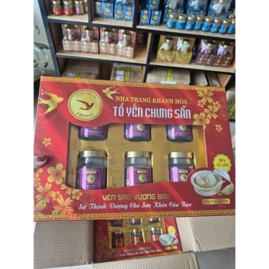 Hộp quà yến 6 hũ 70ml 38% yến tươi chuẩn Nha Trang Khánh Hòa giá 330.000đ