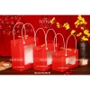 Hộp quai nhựa đỏ - Đựng quà Tết, bánh mứt, ngũ cốc - Nhiều size, 90.000₫ 2
