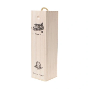 Hộp rượu gỗ BESUDEES tay cầm dây, chống nắng, thiết kế cổ điển - 95.688₫ 10