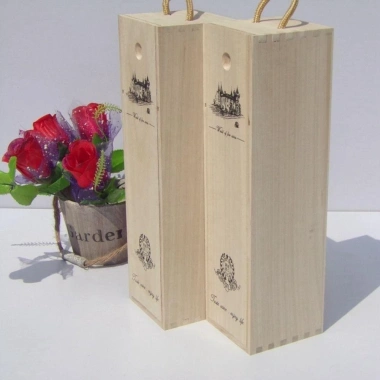 Hộp rượu gỗ VANTAS cao cấp, chống nắng, tay cầm dây, pallet cố định – Quà tặng sang trọng cho rượu vang đỏ 5