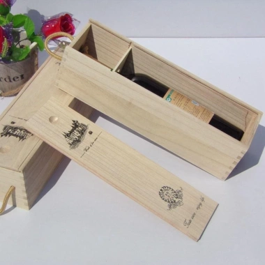 Hộp rượu gỗ VANTAS cao cấp, chống nắng, tay cầm dây, pallet cố định – Quà tặng sang trọng cho rượu vang đỏ 8