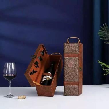 Hộp rượu vang da 1 chai - Thiết kế sang trọng, bảo vệ an toàn, giảm còn 159.000₫ 2