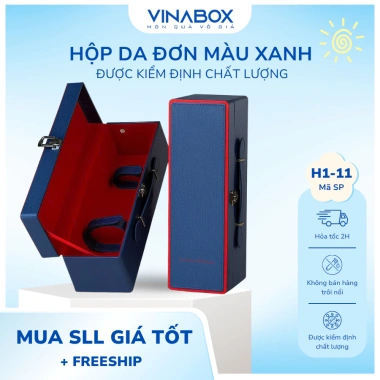 Hộp rượu vang da 1 chai - Thiết kế sang trọng, bảo vệ an toàn, giảm còn 159.000₫ 5