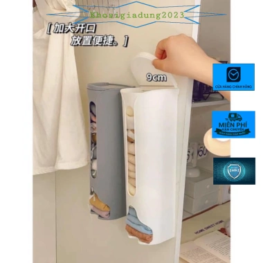 Hộp rút dán tường đa năng - Đựng túi nilon quần lót, chip, tất, khăn tiện lợi gọn nhỏ 2