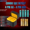 Hộp sạc 8 slot BESTON M7.037 USB-C 4 pin AA/AAA 1.5V 2A-3A - Giá chỉ 159.221₫