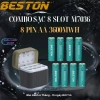 Hộp sạc pin AA BESTON 1.5V 8 slot M7.036 USB‑C, dùng cho micro karaoke, máy ảnh, khóa cửa từ - Giá chỉ 188k