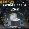 Hộp sạc pin AA BESTON 1.5V 8 slot M7.036 USB‑C, dùng cho micro karaoke, máy ảnh, khóa cửa từ - Giá chỉ 188k 8