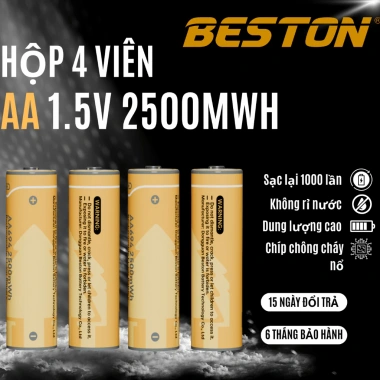 Hộp sạc pin AA BESTON 1.5V 8 slot M7.036 USB‑C, dùng cho micro karaoke, máy ảnh, khóa cửa từ - Giá chỉ 188k 10