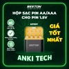 Hộp sạc pin Beston M7.037 cho AA & AAA Lithium 1.5V tự ngắt, bảo vệ pin 169.000 VND