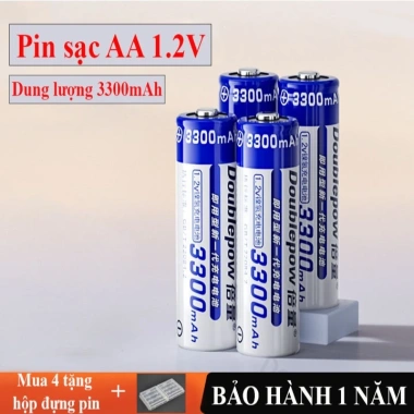 Hộp sạc pin H58 Doublepow 1.2V AA 3.300mAh - Sạc 8 viên, Type-C, sạc nhanh tự ngắt, giá 144.000₫