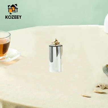 Hộp tăm KOZEEY Press thép không gỉ chống gỉ - Chai tăm tiện lợi, giảm giá 22% 4