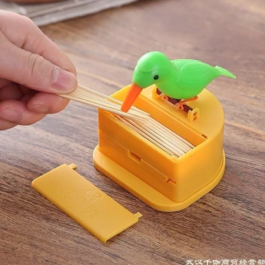 Hộp tăm nha khoa tự động DMZA Đẩy lên chim dễ thương, sáng tạo tiện lợi cho gia đình 4 Hộp tăm nha khoa tự động DMZA Đẩy lên chim dễ thương, sáng tạo tiện lợi cho gia đình 4