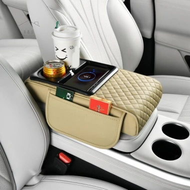 Hộp tay vịn ô tô tăng cường đệm, sạc không dây, cốc đựng chai, túi tựa tay mới - Giá 352.330 VND 3 Hộp tay vịn ô tô tăng cường đệm, sạc không dây, cốc đựng chai, túi tựa tay mới - Giá 352.330 VND 3