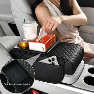 Hộp tay vịn ô tô tăng cường đệm, sạc không dây, cốc đựng chai, túi tựa tay mới - Giá 352.330 VND 4 Hộp tay vịn ô tô tăng cường đệm, sạc không dây, cốc đựng chai, túi tựa tay mới - Giá 352.330 VND 4