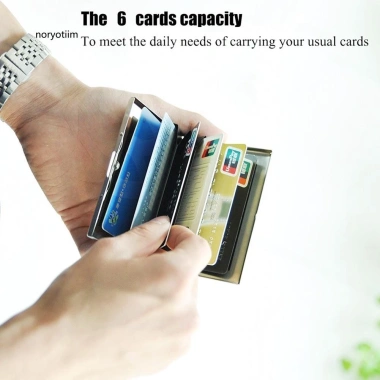 Hộp Thẻ Tín Dụng & Name Card Chống RFID, Chống Quét Thép Không Gỉ 10/8/6 Ngăn Giá 65.000₫ 3