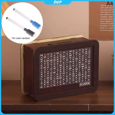 Hộp tiền gỗ tái sử dụng tiết kiệm 1.000 đến 10.000 Euro giá 43.200 VND 10