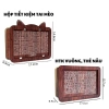 Hộp tiết kiệm gỗ tổng hợp ống HUNA, chứa tiền xu & tiền mặt, giảm còn 70.000₫