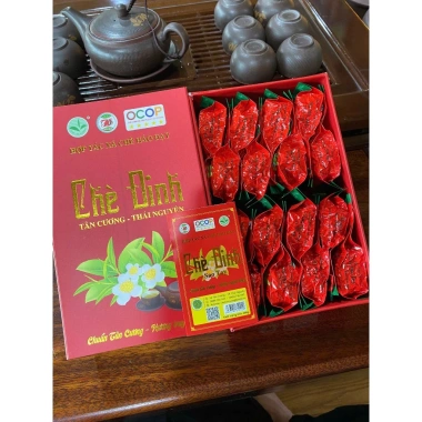 Hộp trà ấm Đinh 200g HTX chè Hảo Đạt Tân Cương Thái Nguyên - Giá 400.000 VND, thơm ngon, chất lượng