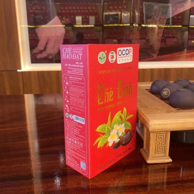 Hộp trà ấm Đinh 200g HTX chè Hảo Đạt Tân Cương Thái Nguyên - Giá 400.000 VND, thơm ngon, chất lượng