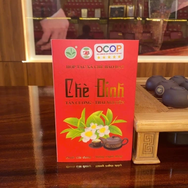 Hộp trà ấm Đinh 200g HTX chè Hảo Đạt Tân Cương Thái Nguyên - Giá 400.000 VND, thơm ngon, chất lượng