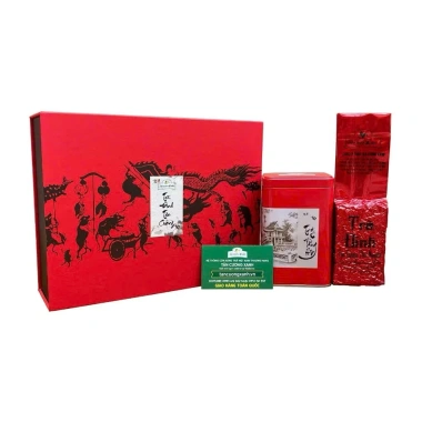 Hộp Trà Đại Việt Tân Cương Xanh 200g – Quà Tặng Sang Trọng kèm Túi Xách, 395.678 VND 3