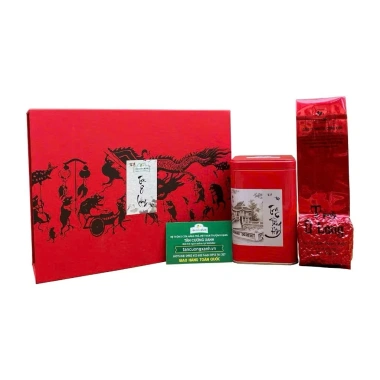 Hộp Trà Đại Việt Tân Cương Xanh 200g – Quà Tặng Sang Trọng kèm Túi Xách, 395.678 VND 4
