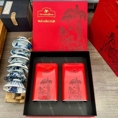Hộp Trà Hứng Dừa Cao Cấp - Quà Tặng Uy Tín Tân Cương Xanh Cúp Vàng - 330.700₫ 6