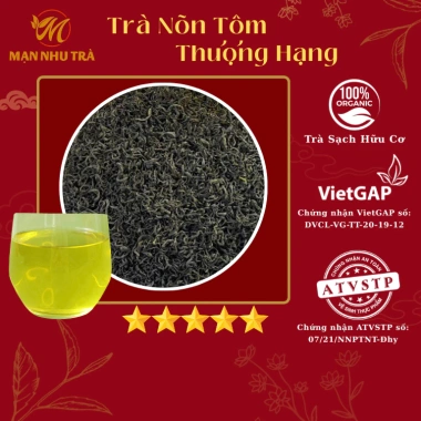 Hộp Trà Nõn Tôm Đặc Biệt 200g Xanh Vàng - Quà Tết tặng Sếp, Đối Tác Thái Nguyên