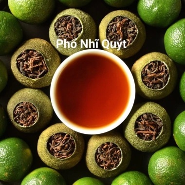 Hộp trà Phổ Nhĩ Quýt + Bộ ấm chén tử sa sang trọng Giá ưu đãi 250.000đ, hàng mới về