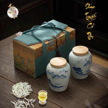 Hộp Trà Quà Tết Đại Hương - Gỗ Đẹp, Ô Long Shan Tuyết, Chè Ngon, 1.454.000 VND 10
