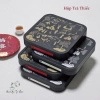 Hộp trà thiếc cao cấp 357g + túi quà bánh trà họa tiết nổi - Sang trọng 3