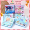 Hộp tranh tô màu học tiếng Anh, tranh cạo than tre 20x20 cm, giá 41.000đ