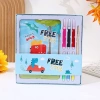 Hộp tranh tô màu học tiếng Anh, tranh cạo than tre 20x20 cm, giá 41.000đ 7