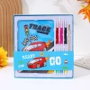 Hộp tranh tô màu học tiếng Anh, tranh cạo than tre 20x20 cm, giá 41.000đ 8