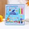 Hộp tranh tô màu học tiếng Anh, tranh cạo than tre 20x20 cm, giá 41.000đ 9