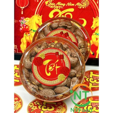Hộp Tròn Nhỏ Hạt & Mứt Tết Bính Ngọ NTFood - Quà Biếu Lễ Tết, Giá 53k 6
