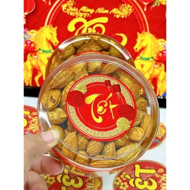 Hộp Tròn Nhỏ Hạt & Mứt Tết Bính Ngọ NTFood - Quà Biếu Lễ Tết, Giá 53k 10