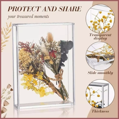 Hộp trưng bày acrylic trong suốt đa chức năng - Giá đỡ ảnh, lưu trữ, giảm còn 210k 8